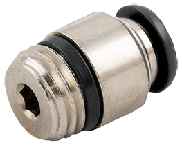 55010 STRAIGHT MALE ADAPTOR WITH HEXAGON EMBED